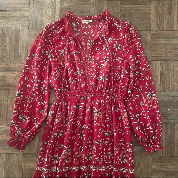 Max Studio London red maxi dress size L - Picture 3 of 8